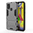 Custodia Silicone e Plastica Opaca Cover con Supporto KC2 per Samsung Galaxy M31 Prime Edition