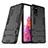 Custodia Silicone e Plastica Opaca Cover con Supporto KC3 per Samsung Galaxy S20 FE 4G Nero