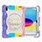 Custodia Silicone e Plastica Opaca Cover con Supporto L03 per Apple iPad 10.9 (2022) Viola