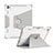 Custodia Silicone e Plastica Opaca Cover con Supporto L04 per Apple iPad Pro 12.9 (2021) Grigio