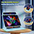 Custodia Silicone e Plastica Opaca Cover con Supporto L05 per Apple iPad Pro 12.9 (2022)