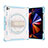 Custodia Silicone e Plastica Opaca Cover con Supporto L07 per Apple iPad Pro 12.9 (2022) Blu