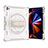 Custodia Silicone e Plastica Opaca Cover con Supporto L07 per Apple iPad Pro 12.9 (2022) Grigio