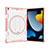 Custodia Silicone e Plastica Opaca Cover con Supporto L09 per Apple iPad 10.2 (2019) Oro Rosa