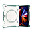 Custodia Silicone e Plastica Opaca Cover con Supporto L09 per Apple iPad Pro 12.9 (2022) Verde