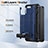 Custodia Silicone e Plastica Opaca Cover con Supporto MQ1 per Motorola Moto G 5G (2023)