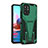 Custodia Silicone e Plastica Opaca Cover con Supporto MQ2 per Xiaomi Redmi Note 10 4G Verde