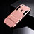 Custodia Silicone e Plastica Opaca Cover con Supporto per Apple iPhone 6 Oro Rosa