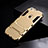 Custodia Silicone e Plastica Opaca Cover con Supporto per Apple iPhone 6S Plus Oro