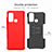 Custodia Silicone e Plastica Opaca Cover con Supporto per Motorola Moto G60