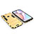 Custodia Silicone e Plastica Opaca Cover con Supporto per Samsung Galaxy A10s Oro