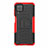 Custodia Silicone e Plastica Opaca Cover con Supporto per Samsung Galaxy A12 Nacho