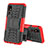Custodia Silicone e Plastica Opaca Cover con Supporto per Samsung Galaxy A2 Core A260F A260G