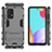 Custodia Silicone e Plastica Opaca Cover con Supporto per Samsung Galaxy A52 4G