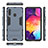 Custodia Silicone e Plastica Opaca Cover con Supporto per Samsung Galaxy A60