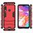 Custodia Silicone e Plastica Opaca Cover con Supporto per Samsung Galaxy A70E