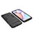 Custodia Silicone e Plastica Opaca Cover con Supporto per Samsung Galaxy M01s Nero