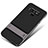 Custodia Silicone e Plastica Opaca Cover con Supporto per Samsung Galaxy Note 9 Grigio Scuro