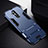 Custodia Silicone e Plastica Opaca Cover con Supporto R01 per Huawei Mate 20 Lite