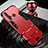 Custodia Silicone e Plastica Opaca Cover con Supporto R01 per Huawei P20 Lite (2019) Rosso