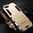 Custodia Silicone e Plastica Opaca Cover con Supporto R01 per Oppo RX17 Neo Oro