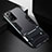 Custodia Silicone e Plastica Opaca Cover con Supporto R01 per Samsung Galaxy Note 20 Ultra 5G Nero