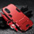 Custodia Silicone e Plastica Opaca Cover con Supporto R01 per Xiaomi Redmi Note 11R 5G Rosso