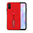 Custodia Silicone e Plastica Opaca Cover con Supporto R05 per Xiaomi Redmi 9A Rosso