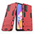 Custodia Silicone e Plastica Opaca Cover con Supporto T01 per OnePlus Nord N200 5G