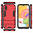 Custodia Silicone e Plastica Opaca Cover con Supporto T01 per Samsung Galaxy A01 SM-A015