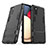 Custodia Silicone e Plastica Opaca Cover con Supporto T01 per Samsung Galaxy A02s