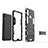 Custodia Silicone e Plastica Opaca Cover con Supporto T01 per Samsung Galaxy A10s