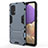 Custodia Silicone e Plastica Opaca Cover con Supporto T01 per Samsung Galaxy A32 5G