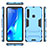 Custodia Silicone e Plastica Opaca Cover con Supporto T02 per Samsung Galaxy A9 (2018) A920