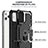 Custodia Silicone e Plastica Opaca Cover con Supporto YF1 per Apple iPhone 13 Pro