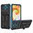 Custodia Silicone e Plastica Opaca Cover con Supporto YF1 per Samsung Galaxy A04 4G Blu
