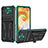 Custodia Silicone e Plastica Opaca Cover con Supporto YF1 per Samsung Galaxy A04 4G Verde