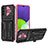 Custodia Silicone e Plastica Opaca Cover con Supporto YF1 per Samsung Galaxy A04s Rosa
