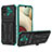Custodia Silicone e Plastica Opaca Cover con Supporto YF1 per Samsung Galaxy A12 5G