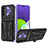 Custodia Silicone e Plastica Opaca Cover con Supporto YF1 per Samsung Galaxy A13 5G Viola