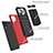 Custodia Silicone e Plastica Opaca Cover con Supporto YF1 per Samsung Galaxy A22 4G