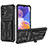 Custodia Silicone e Plastica Opaca Cover con Supporto YF1 per Samsung Galaxy A23 4G