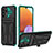 Custodia Silicone e Plastica Opaca Cover con Supporto YF1 per Samsung Galaxy A32 4G Verde