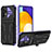 Custodia Silicone e Plastica Opaca Cover con Supporto YF1 per Samsung Galaxy A72 5G