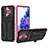 Custodia Silicone e Plastica Opaca Cover con Supporto YF1 per Samsung Galaxy S20 FE 4G