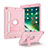 Custodia Silicone e Plastica Opaca Cover con Supporto YJ1 per Apple iPad 10.2 (2021) Rosa