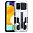 Custodia Silicone e Plastica Opaca Cover con Supporto ZJ1 per Samsung Galaxy A02s