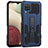 Custodia Silicone e Plastica Opaca Cover con Supporto ZJ1 per Samsung Galaxy A12 Nacho