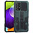 Custodia Silicone e Plastica Opaca Cover con Supporto ZJ1 per Samsung Galaxy A52 4G Verde