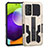 Custodia Silicone e Plastica Opaca Cover con Supporto ZJ1 per Samsung Galaxy A52s 5G